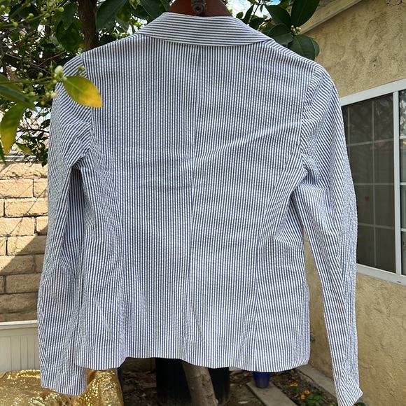 Emma Sofia cotton seersucker blazer 6 - Picture 4 of 8